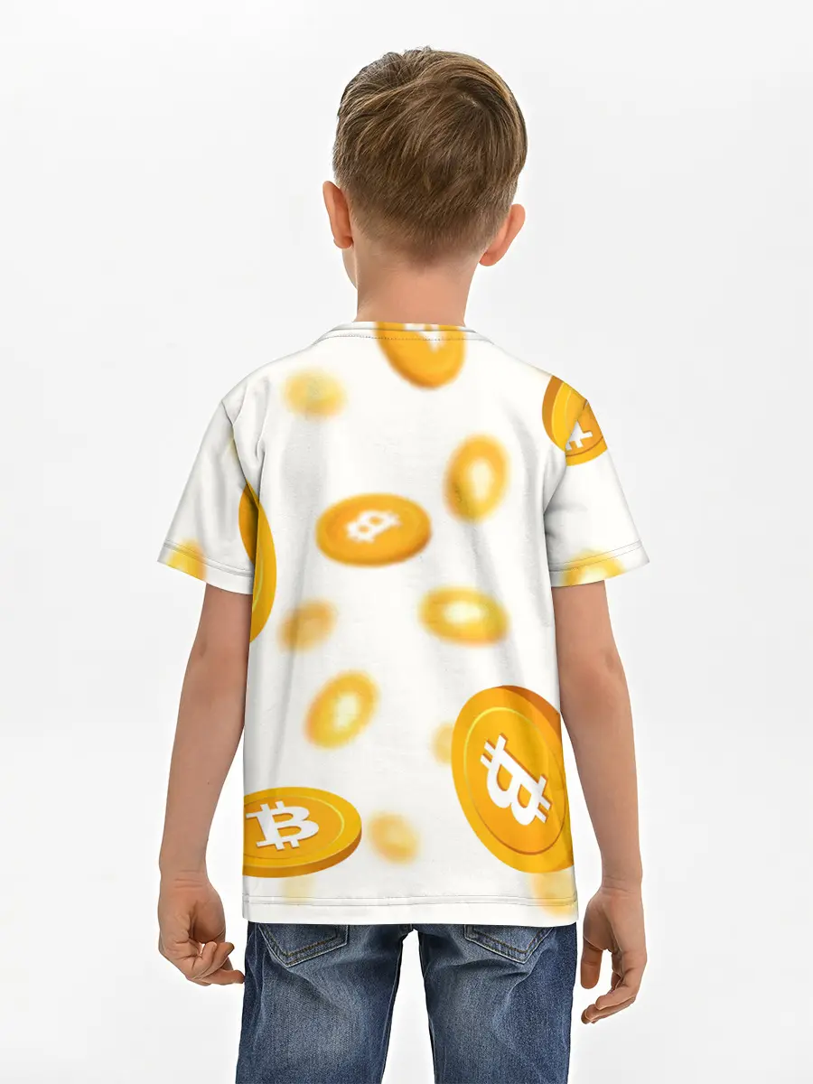 Детская базовая футболка / BITCOIN КРИПТОВАЛЮТА | CRYPTOCURRENCIES