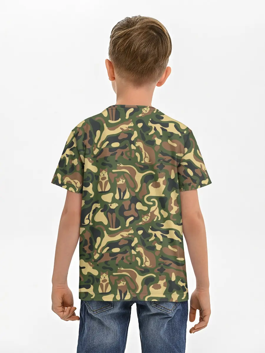 Детская базовая футболка / Коты и Кошки