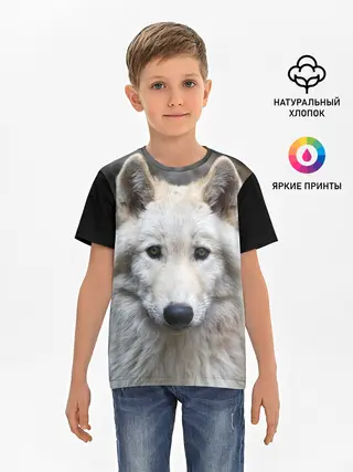 Детская базовая футболка / Волк