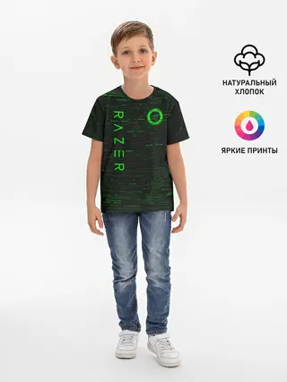 Детская базовая футболка / RAZER