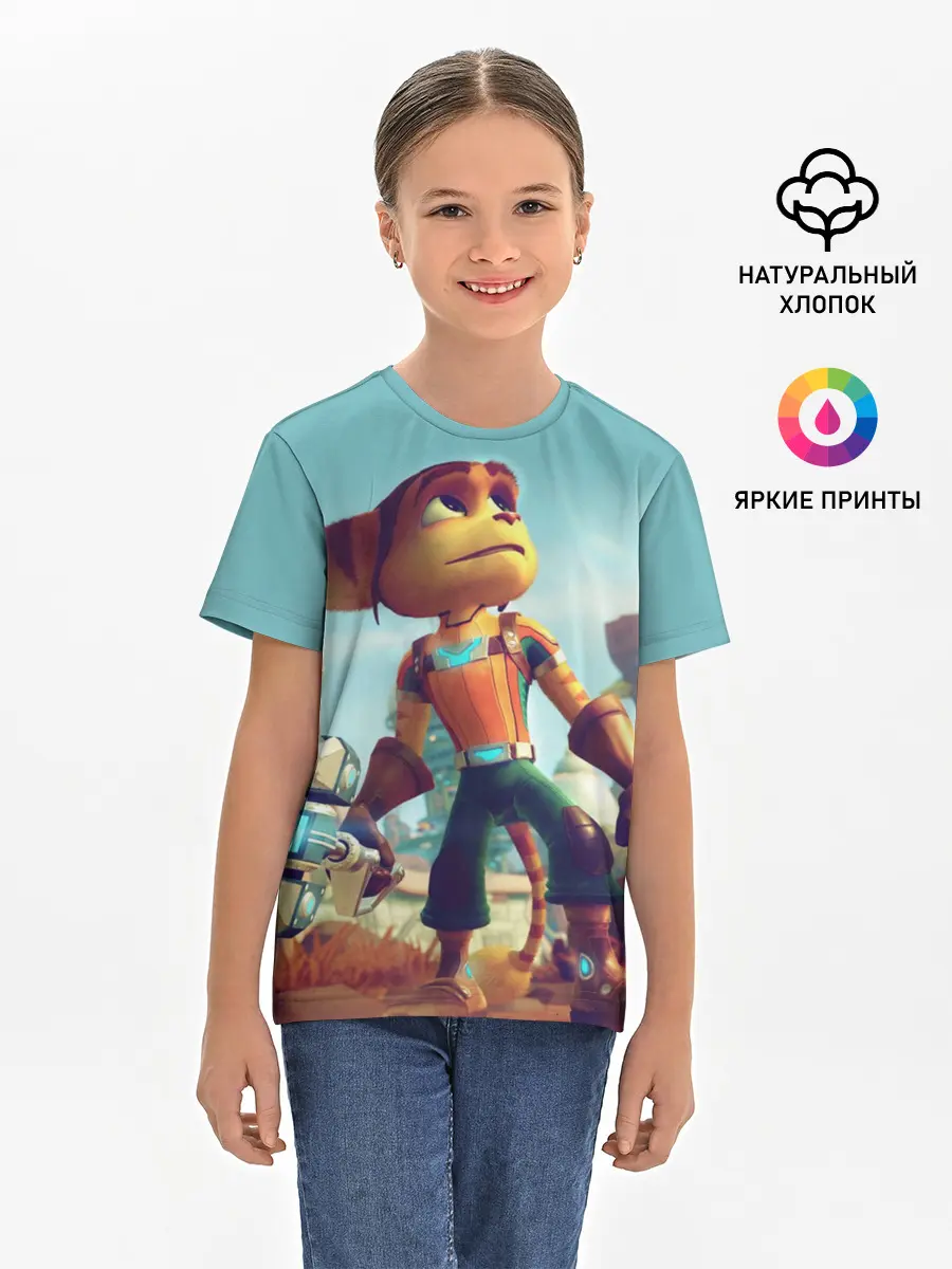 Детская базовая футболка / Ratchet and Clank