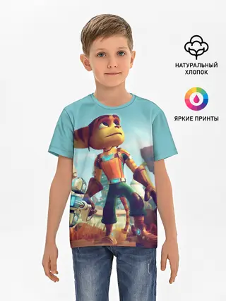 Детская базовая футболка / Ratchet and Clank