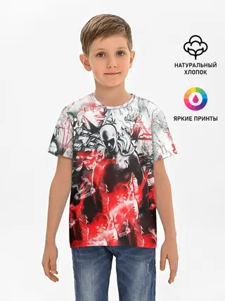 Детская базовая футболка / One-Punch Man Collage