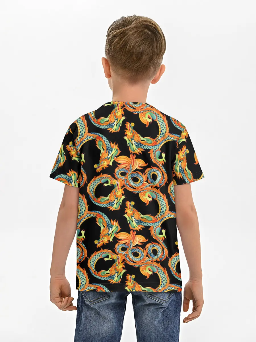 Детская базовая футболка / Драконы