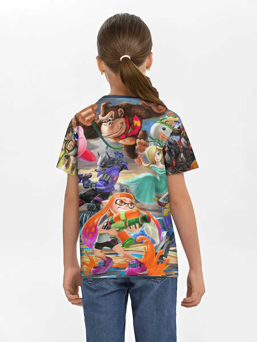 Детская базовая футболка / Super Smash Bros ultimate