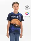 Детская базовая футболка / Space X
