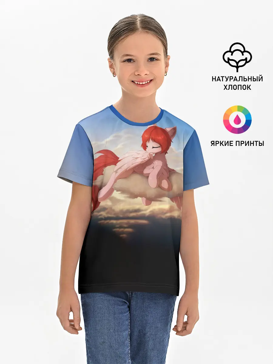 Детская базовая футболка / Red