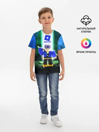 Детская базовая футболка / DRAGONBALL | ROBLOX | РОБЛОКС