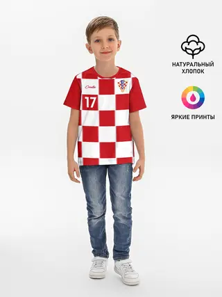 Детская базовая футболка / Марио Манджукич