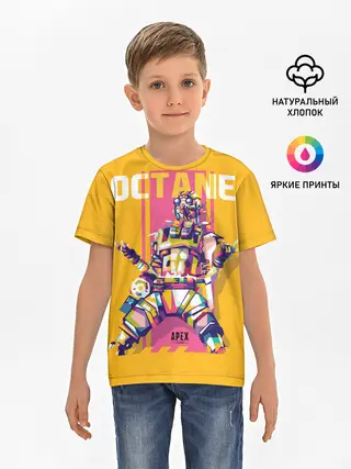 Детская базовая футболка / Apex Legends Octane