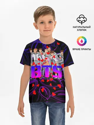 Детская базовая футболка / BTS | Бойбенд