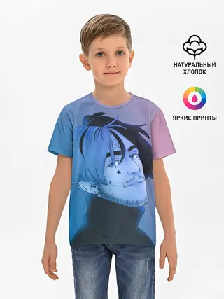 Детская базовая футболка / Lil Peep Colors