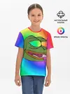 Детская базовая футболка / Pepe rainbow