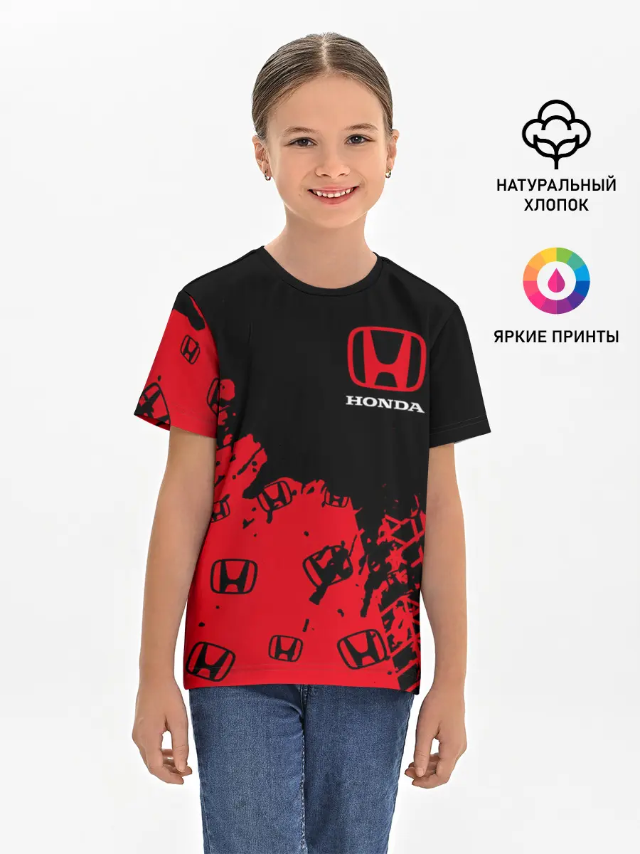 Детская базовая футболка / HONDA / ХОНДА