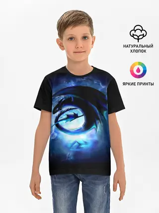 Детская базовая футболка / Night Fury