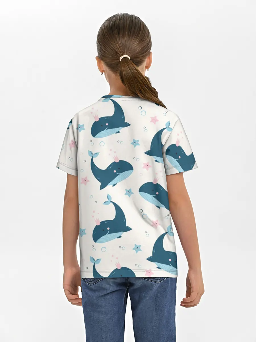 Детская базовая футболка / Киты