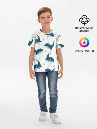 Детская базовая футболка / Киты