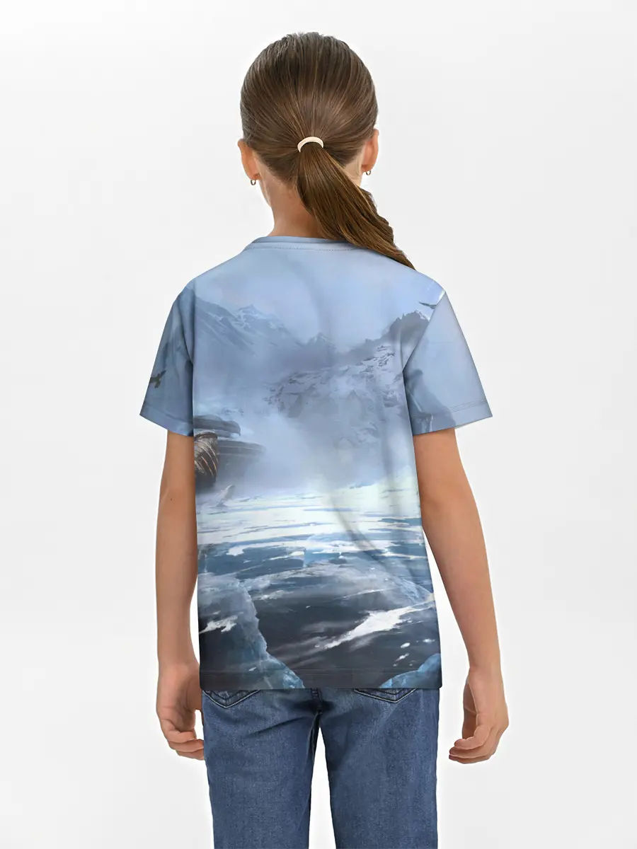 Детская базовая футболка / Кратос и Атрей Рагнарек