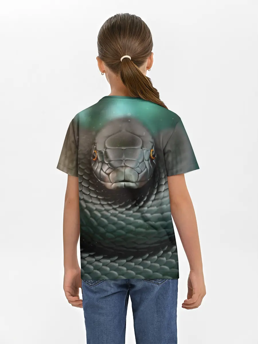 Детская базовая футболка / Чёрная мамба