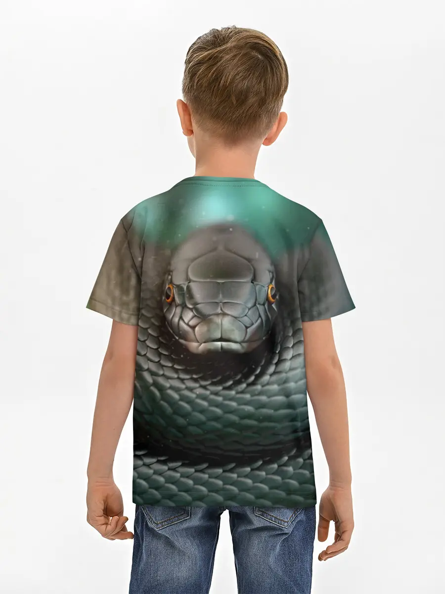 Детская базовая футболка / Чёрная мамба