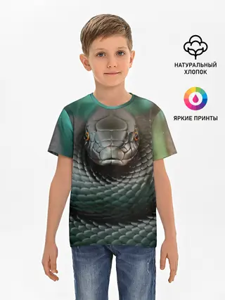 Детская базовая футболка / Чёрная мамба