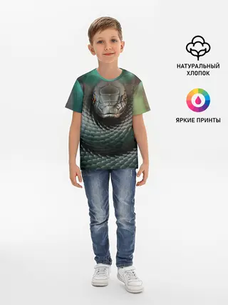Детская базовая футболка / Чёрная мамба