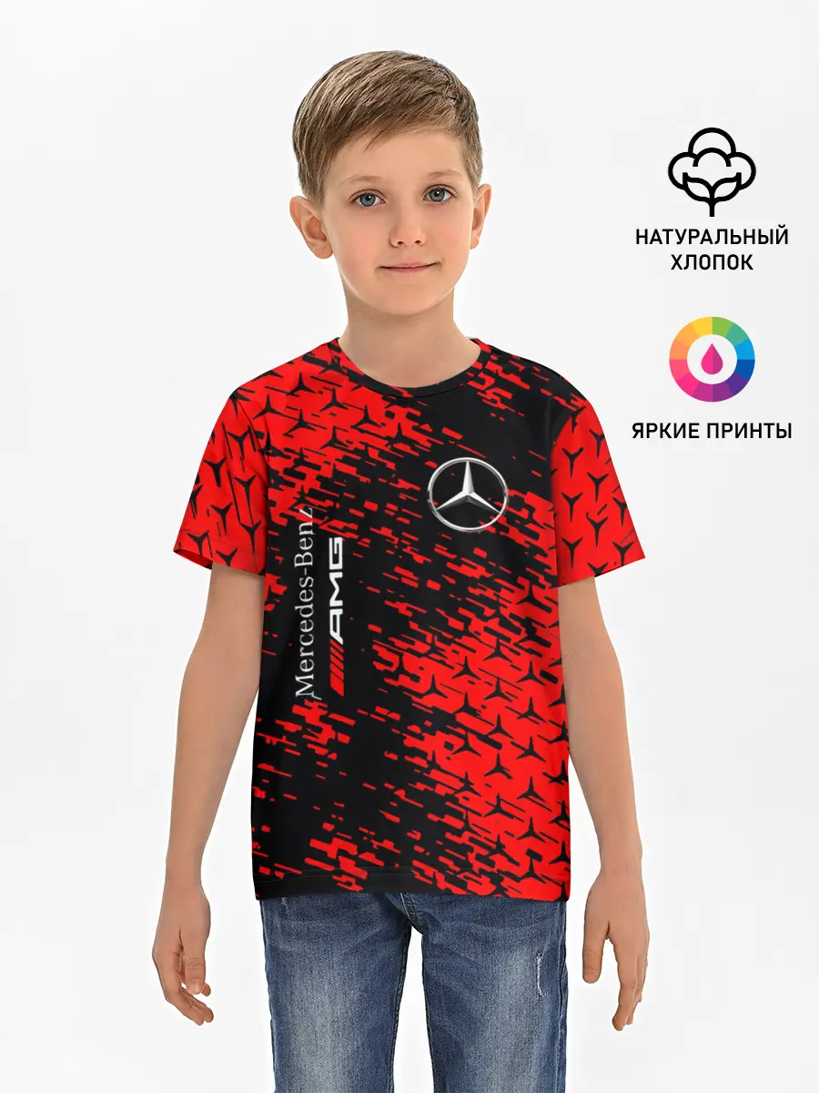Детская базовая футболка / Merсedes.