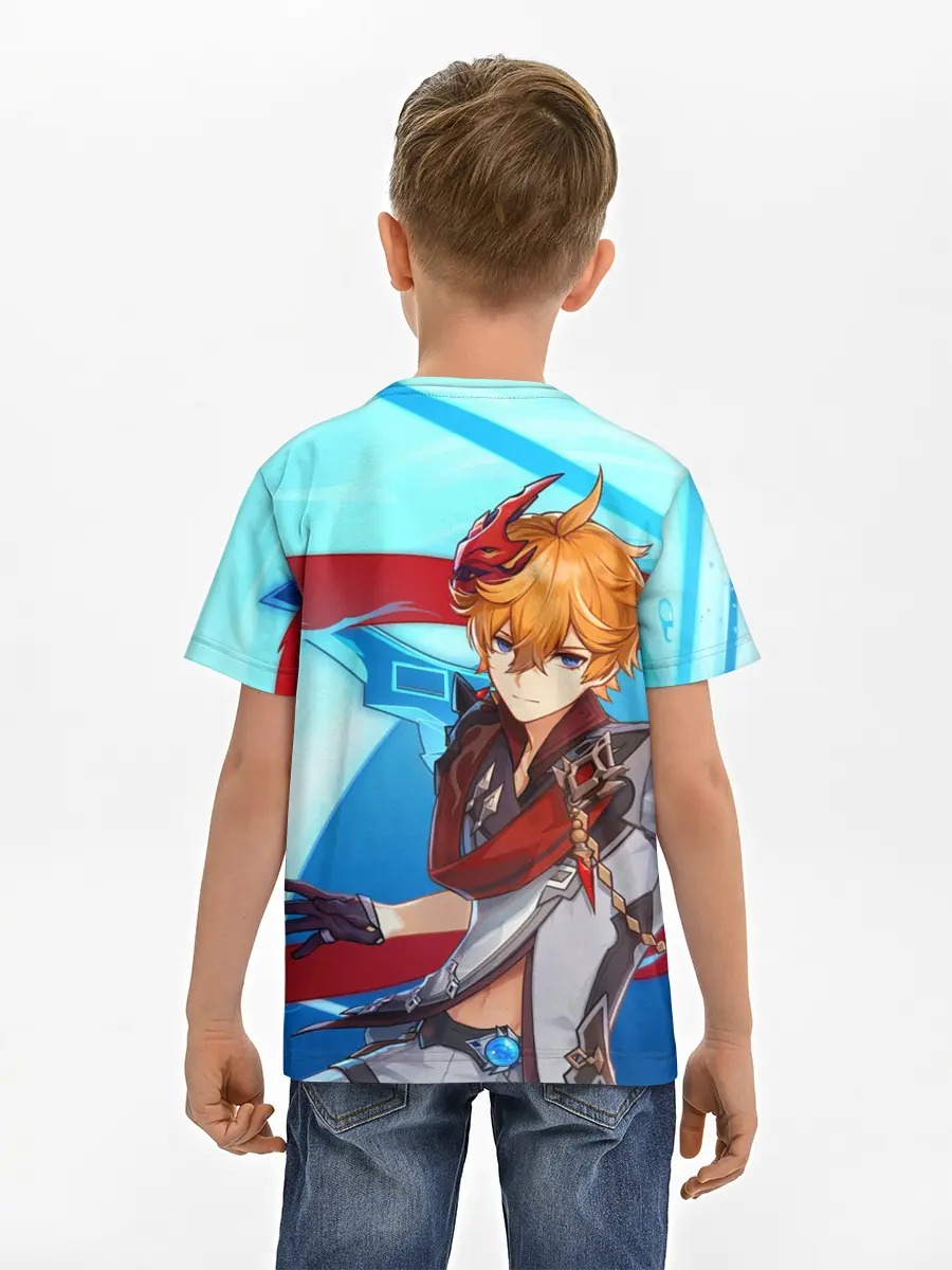 Детская базовая футболка / Геншин импакт: Тарталья