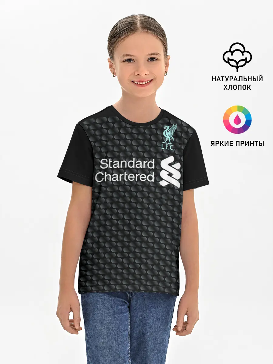 Детская базовая футболка / Virgil van Dijk third 19-20