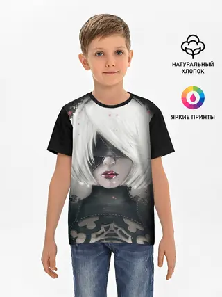Детская базовая футболка / YoRHa | Nier