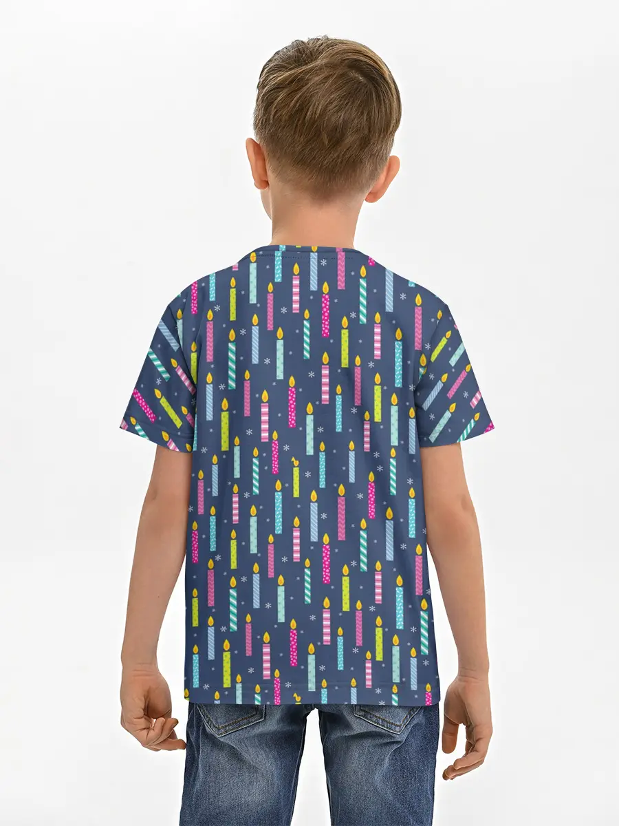 Детская базовая футболка / Свечи