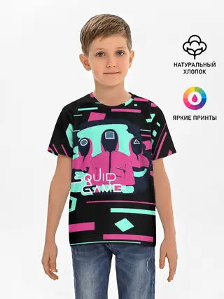 Детская базовая футболка / Игра в кальмара |
