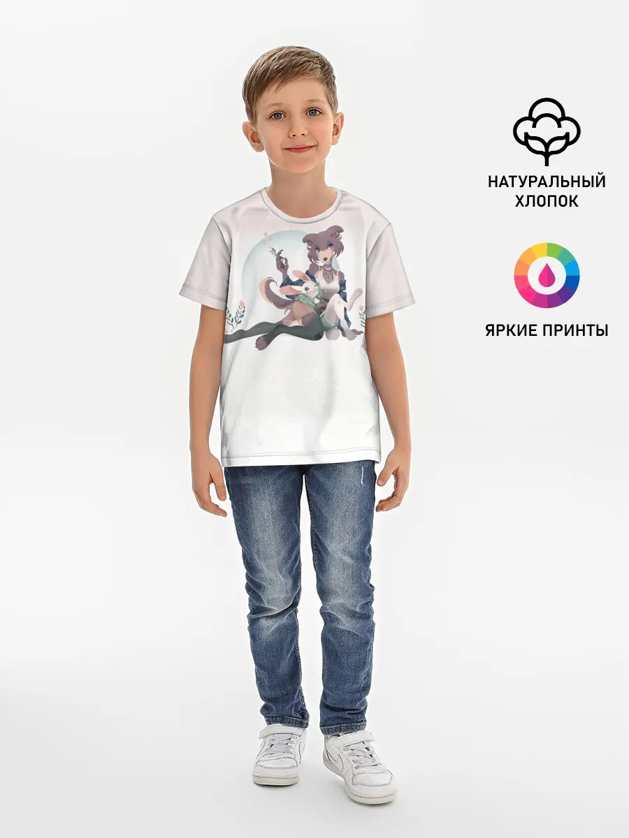 Детская базовая футболка / Джуно и Хару