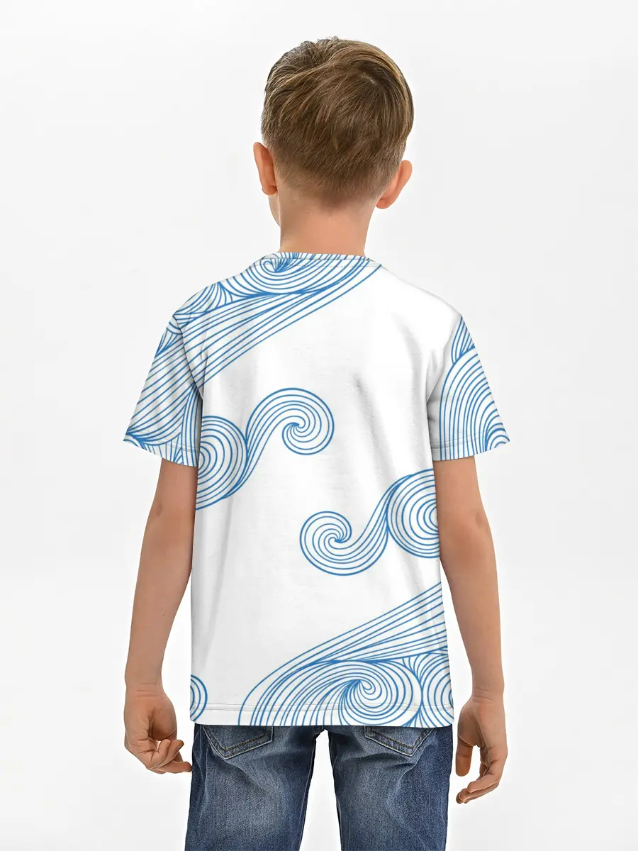 Детская базовая футболка / Кот Моряк