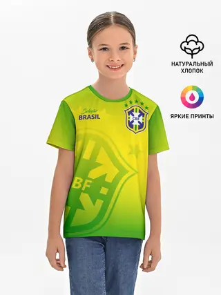 Детская базовая футболка / Бразилия