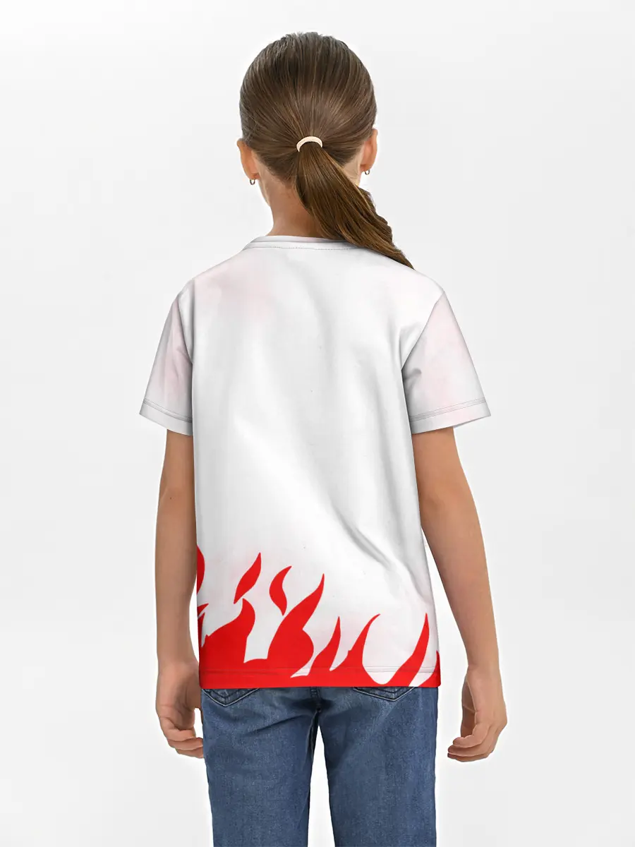 Детская базовая футболка / Танджиро и Незуко в огне