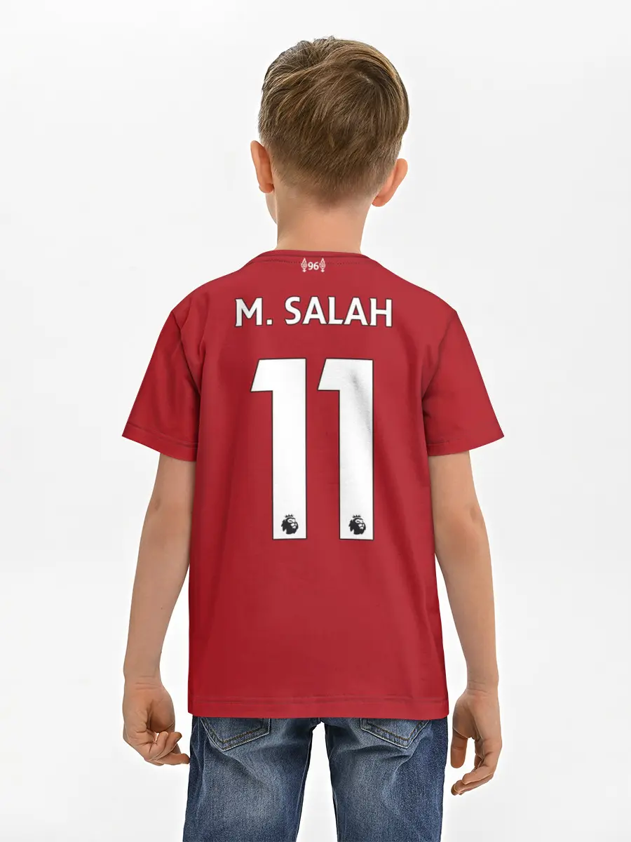 Детская базовая футболка / М.Салах 18-19 home