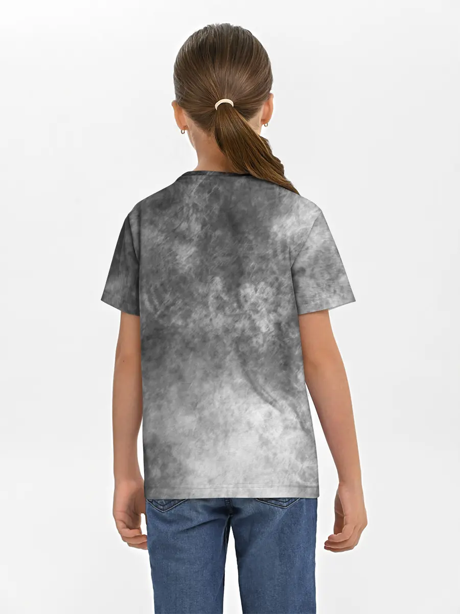 Детская базовая футболка / Cartoon cat