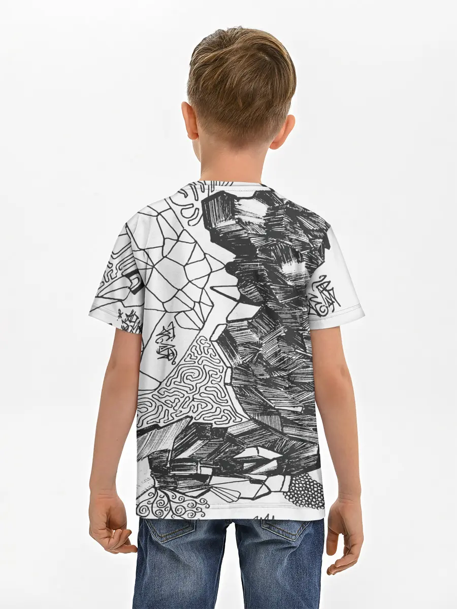 Детская базовая футболка / Структурная мозайка