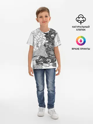 Детская базовая футболка / Структурная мозайка