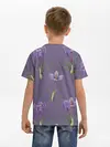 Детская базовая футболка / Цветы шафрана на фиолетовом