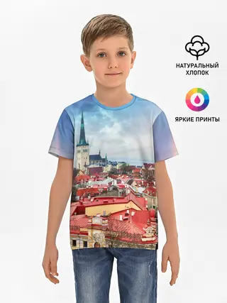 Детская базовая футболка / Таллин