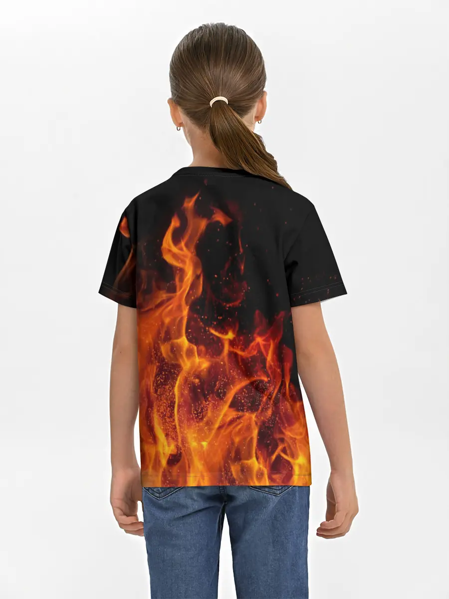 Детская базовая футболка / Огонь