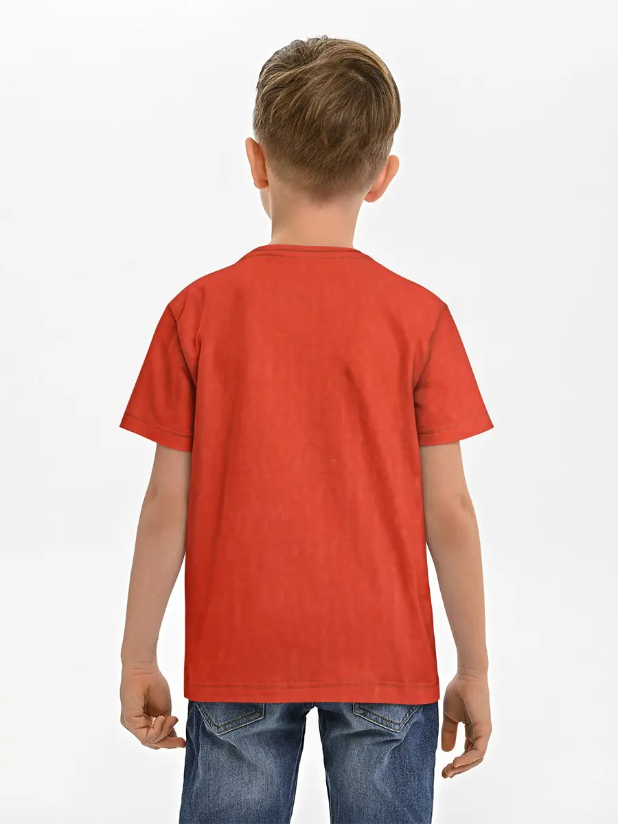 Детская базовая футболка / Огненный лев