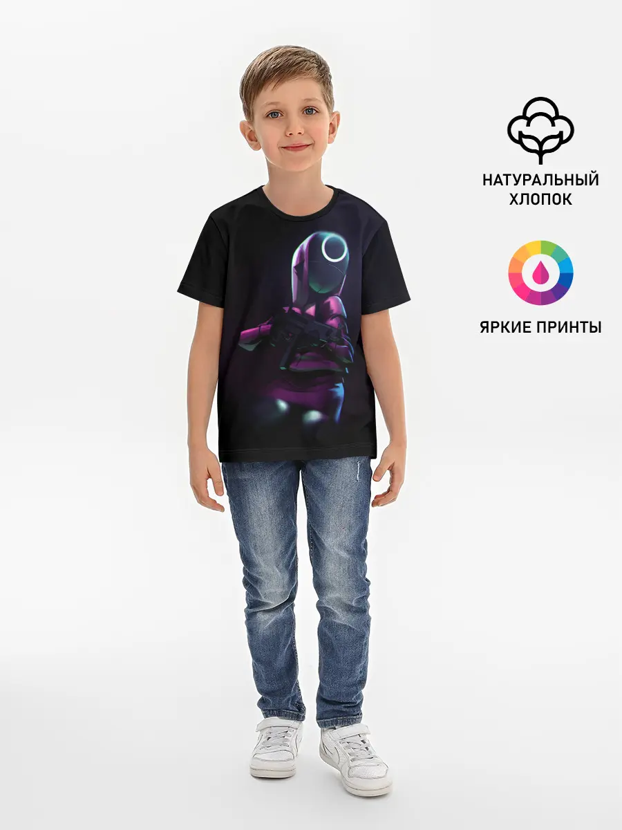 Детская базовая футболка / Круг с оружием