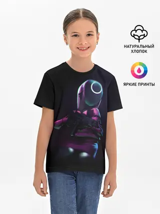 Детская базовая футболка / Круг с оружием