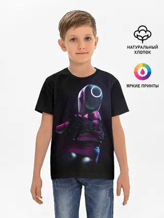 Детская базовая футболка / Круг с оружием