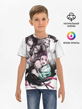 Детская базовая футболка / Убийца Демонов постер