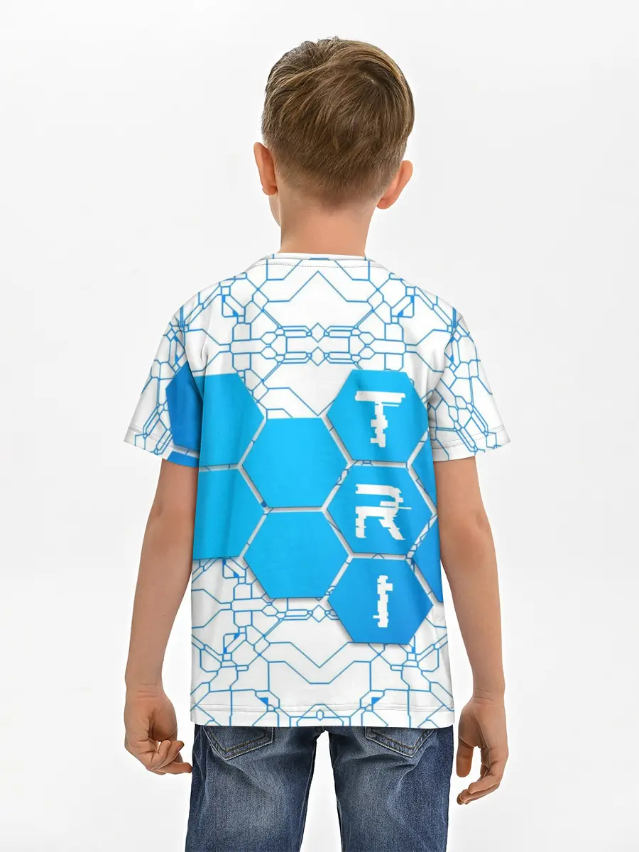 Детская базовая футболка / Плыви, Крути, Беги