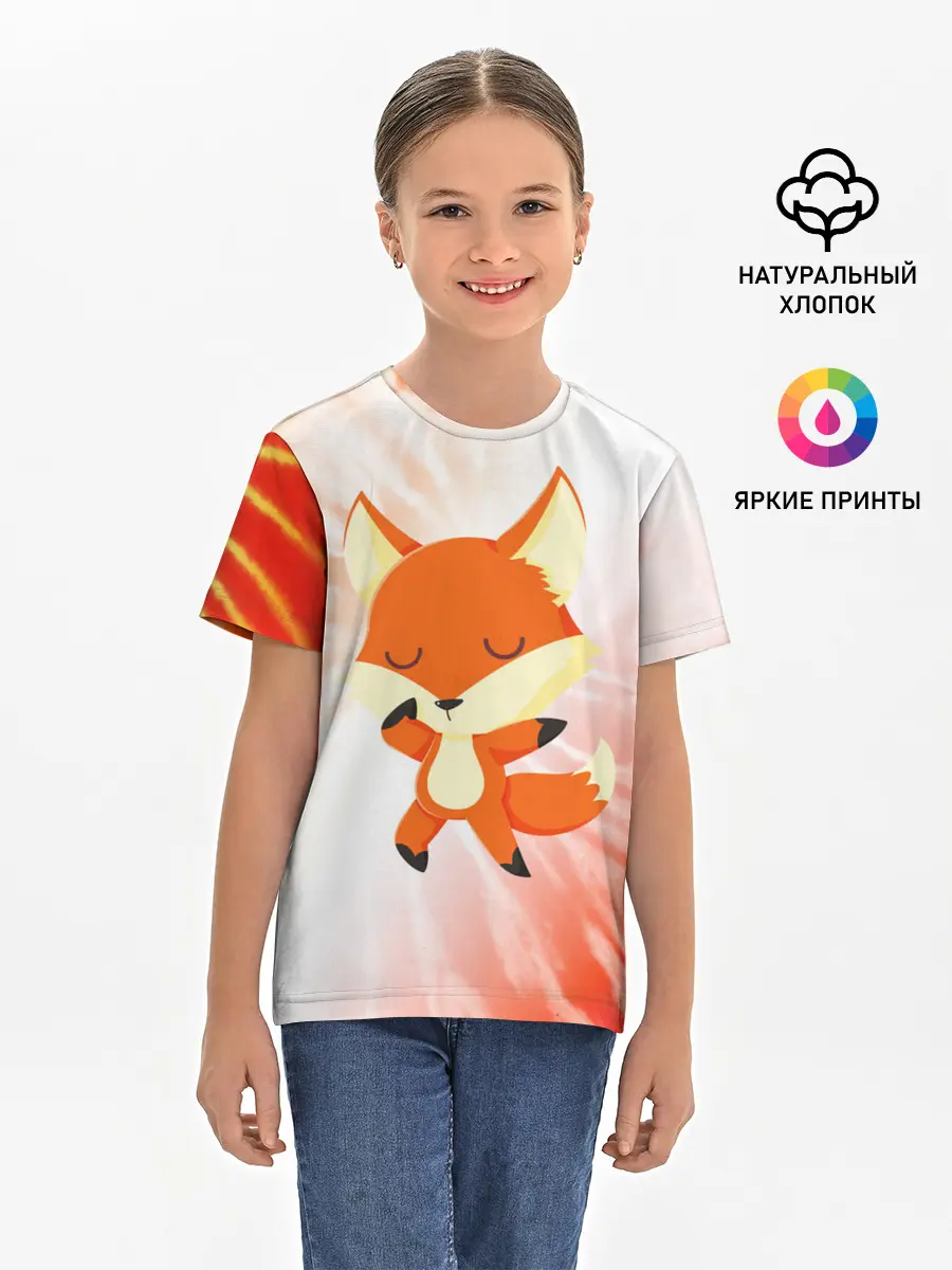 Детская базовая футболка / ЛИСИЧКА / FOXY